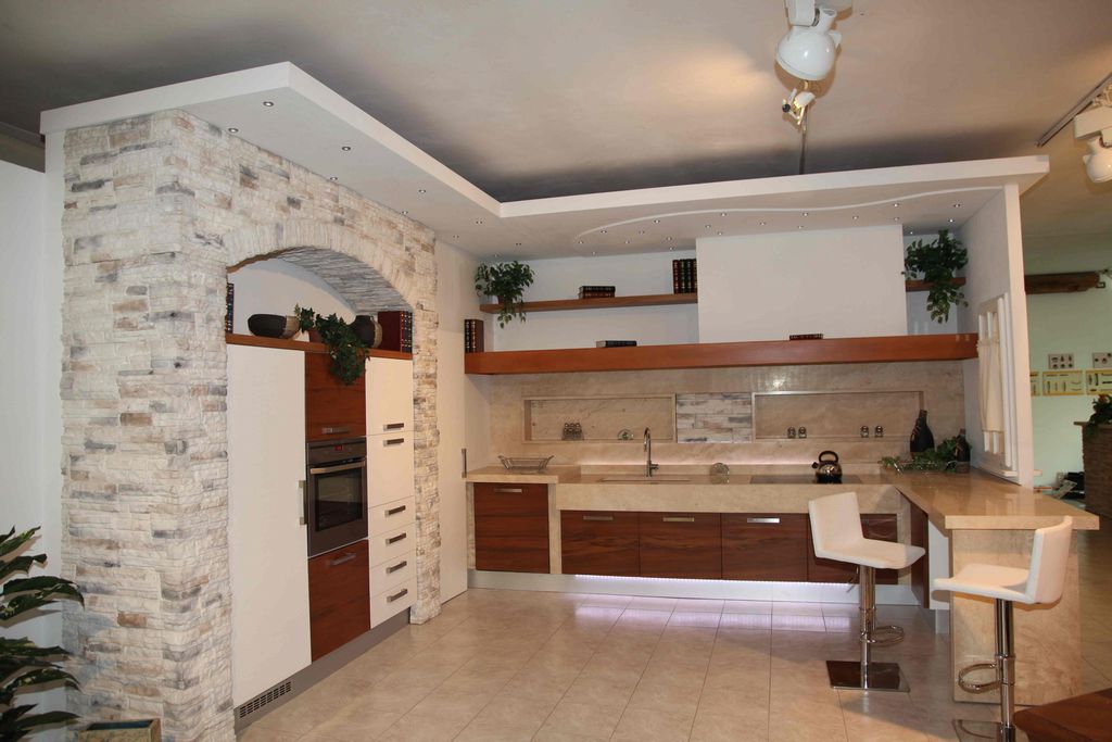 Piastrelle cucina in muratura moderna: piastrelle cucina in ... Cucina con mattonelle